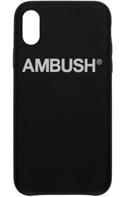 AMBUSH Black Logo iPhone X Case