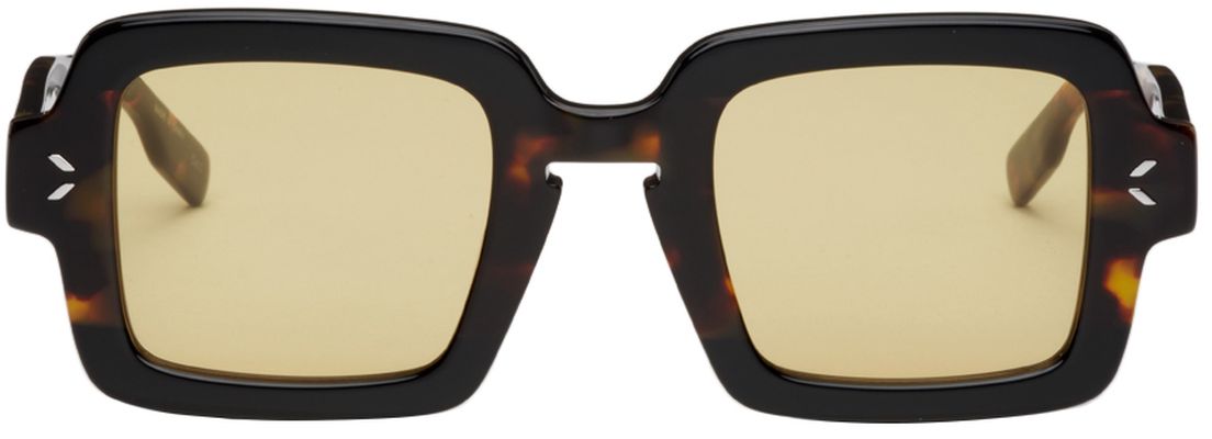 MCQ Tortoiseshell Shiny Sunglasses