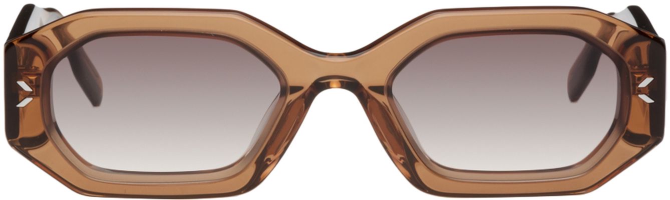 MCQ Beige Geometrical Sunglasses