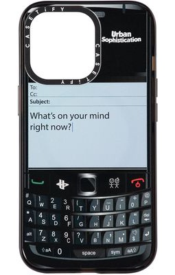 CASETiFY Black BB Talk Customizer iPhone 13 Pro Case