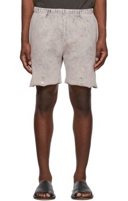 Les Tien Off-White Cotton Shorts