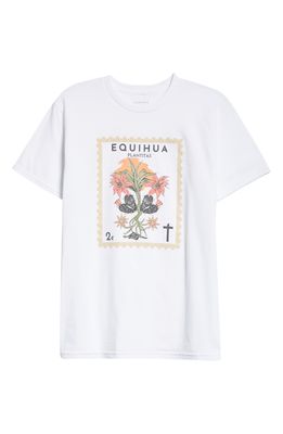 Equihua Plantitas Graphic Tee in White/Green