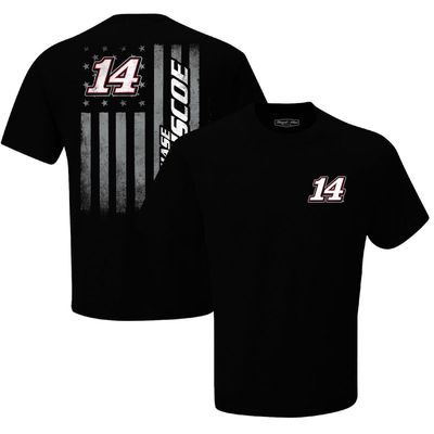 Men's Stewart-Haas Racing Team Collection Black Chase Briscoe Exclusive Tonal Flag T-Shirt
