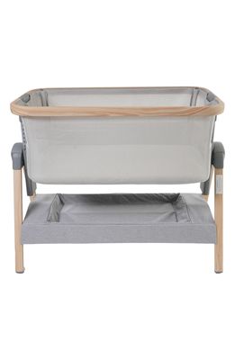 Venice Child California Dreaming Portable Bedside Bassinet in Gray Wood
