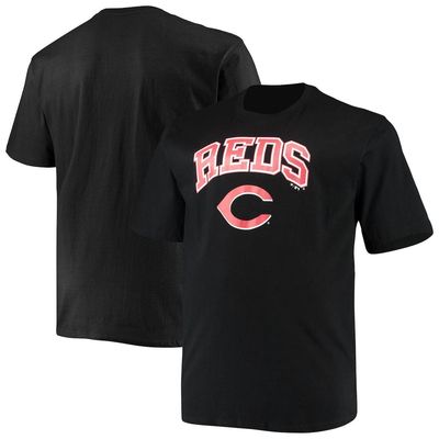 Men's Fanatics Branded Black Cincinnati Reds Big & Tall Secondary T-Shirt