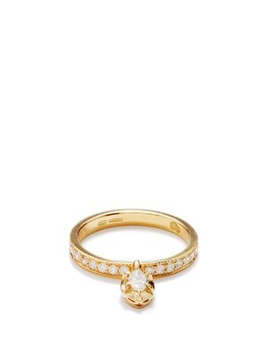 Jacquie Aiche - Sophia Diamond & 14kt Gold Ring - Womens - Yellow Gold