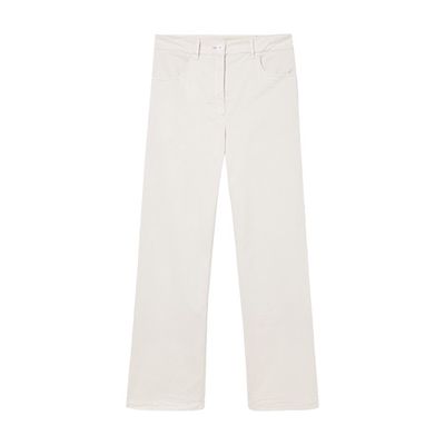 Olivina pants in garment dyed cotton twill and stretch lyocell