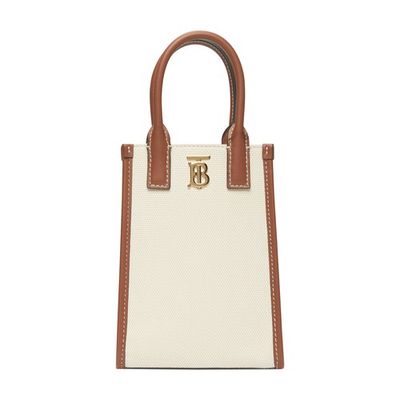 Micro Monogram motif canvas and leather tote