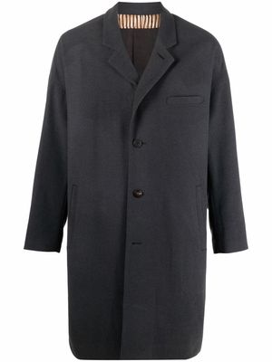 visvim single-breasted oversized coat - Grey