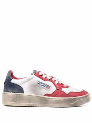 Autry colour-block panelled sneakers - White