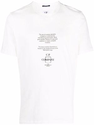 C.P. Company logo slogan crew-neck T-shirt - White