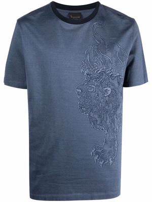 Billionaire graphic-print T-shirt - Blue