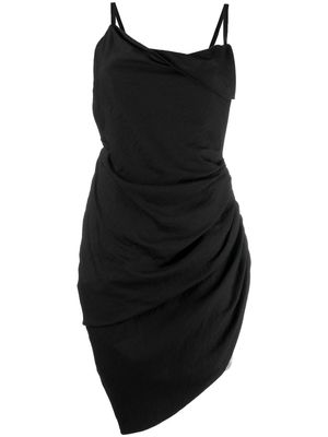 Jacquemus Saudade draped dress - Black