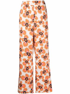 Stella Nova floral print trousers - Neutrals