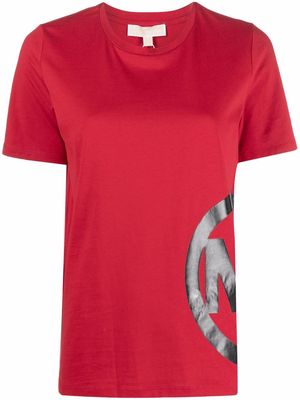 Michael Michael Kors organic cotton logo-print T-shirt - Red