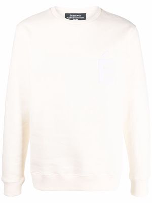 Etudes organic cotton logo-patch sweatshirt - Neutrals