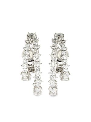 Yeprem 18kt white gold Inside-Out diamond earrings - Silver