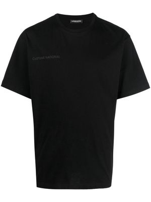 costume national contemporary logo print shor-sleeve T-shirt - Black