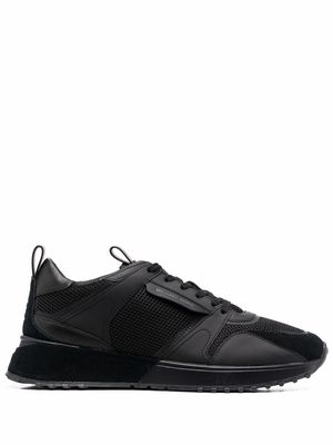 Michael Kors Theo leather mesh-panel sneakers - Black