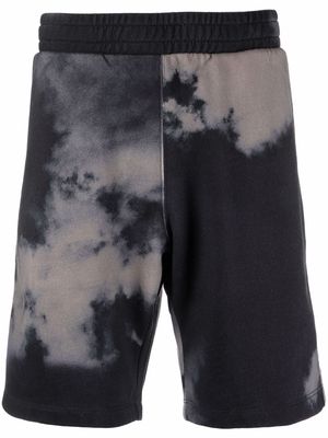 PAUL SMITH tie-dye track shorts - Black