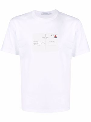 Maison Kitsuné letter-print T-shirt - White