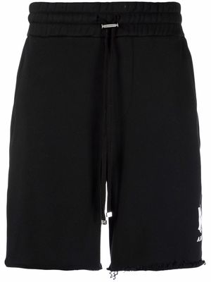 AMIRI cotton logo-print track shorts - Black