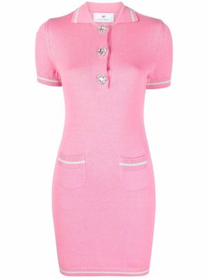 Chiara Ferragni heart knitted dress - Pink