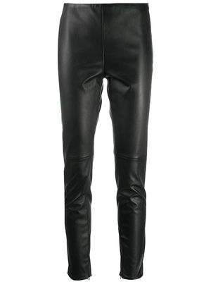Ralph Lauren Collection Eleanora leather trousers - Black
