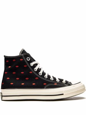 Converse Chuck 70 Embroidered Lips High sneakers - Black