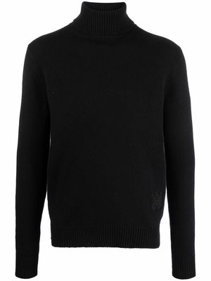 AMIRI roll-neck cashmere jumper - Black