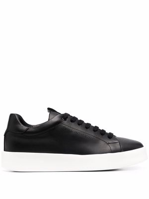 Giuliano Galiano Road low-top leather sneakers - Black