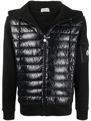 Moncler logo-patch zip-fastening hoodie - Black