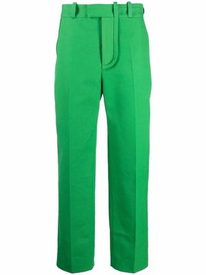 Jacquemus high-rise straight-leg trousers - Green