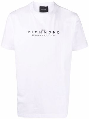 John Richmond 'Rock 'N' Roll' cotton T-shirt - White