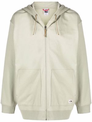 The North Face cotton graphic-print hoodie - Green