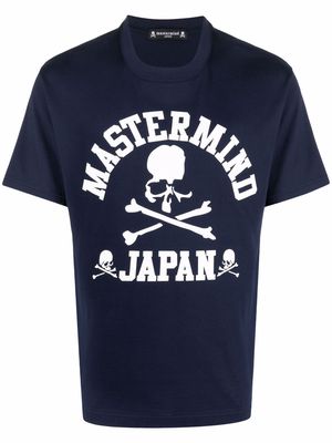 Mastermind World cotton logo-print T-shirt - Blue