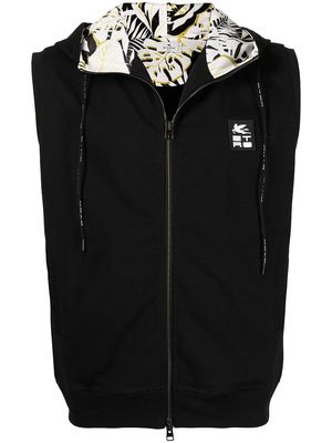 ETRO sleeveless zip-up hoodie - Black