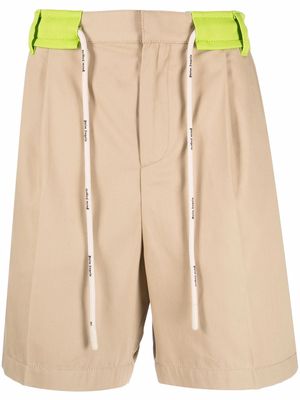 Palm Angels drawstring tailored shorts - Neutrals