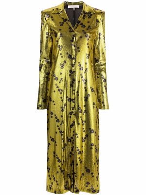 Philosophy Di Lorenzo Serafini floral sequin shirtdress - Yellow