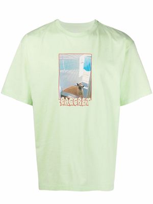 PACCBET photograph-print cotton T-Shirt - Green