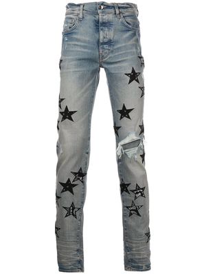 AMIRI Bandana Star skinny jeans - Blue