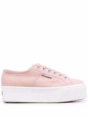 Superga chunky-sole low top sneakers - Pink