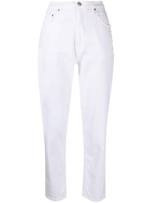 Haikure cropped straight jeans - White