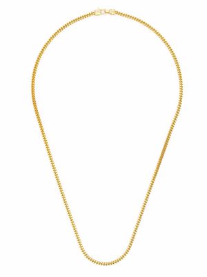 Tom Wood Curb Chain M gold-plated sterling silver necklace