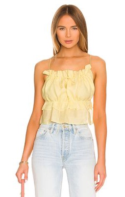 Bardot Margo Barely There Top in Yellow