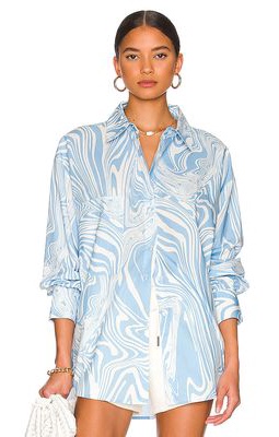 Ena Pelly Bree Shirt in Baby Blue