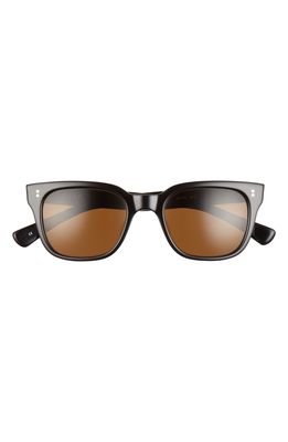 SALT. Lopez 51mm Polarized Sunglasses in Black/Brown
