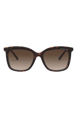 Michael Kors 61mm Gradient Square Sunglasses in Dark Tortoise/Smoke Gradient
