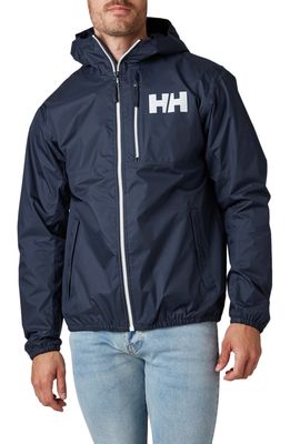 Helly Hansen Belfast Waterproof Packable Hooded Jacket in Navy