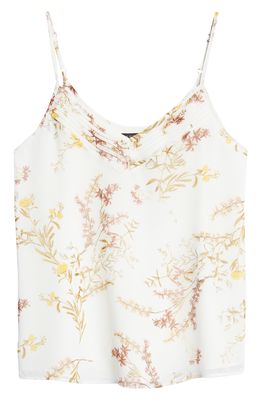 1.STATE Pintuck Print Camisole in White Pattern